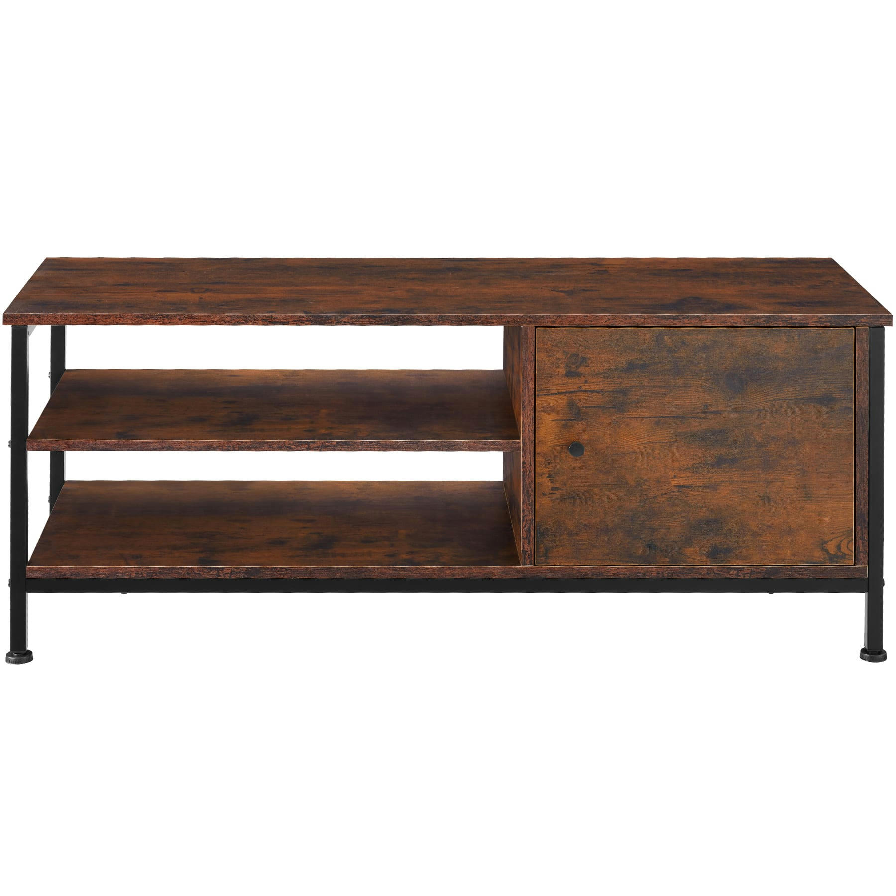 - Meuble TV Style industriel Bois foncé industriel, rustique