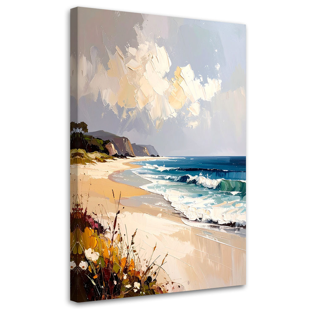 Feeby Obraz do salonu sypialni, Morze Plaża Pejzaż morski 40x60