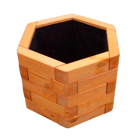 Blumenkasten, BxH: 50 x 35 cm, pinienfarben, Holz