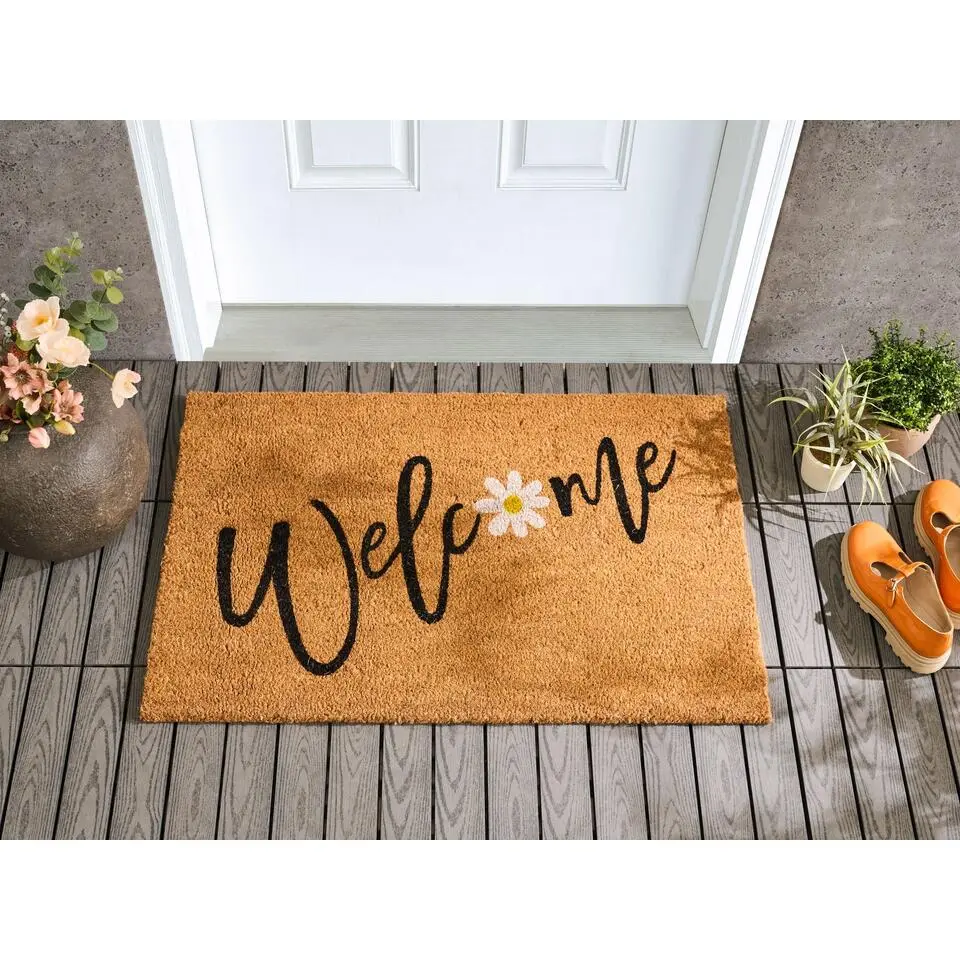 CALIBATO - Deurmat - Natuurlijk - 60 x 90 cm - Kokos