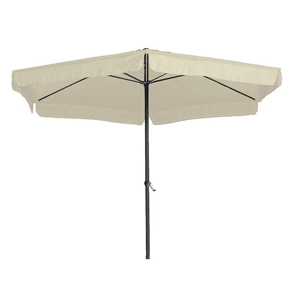 Garden Impressions Delta parasol &Oslash;300cm ecru Cosmo voet en hoes