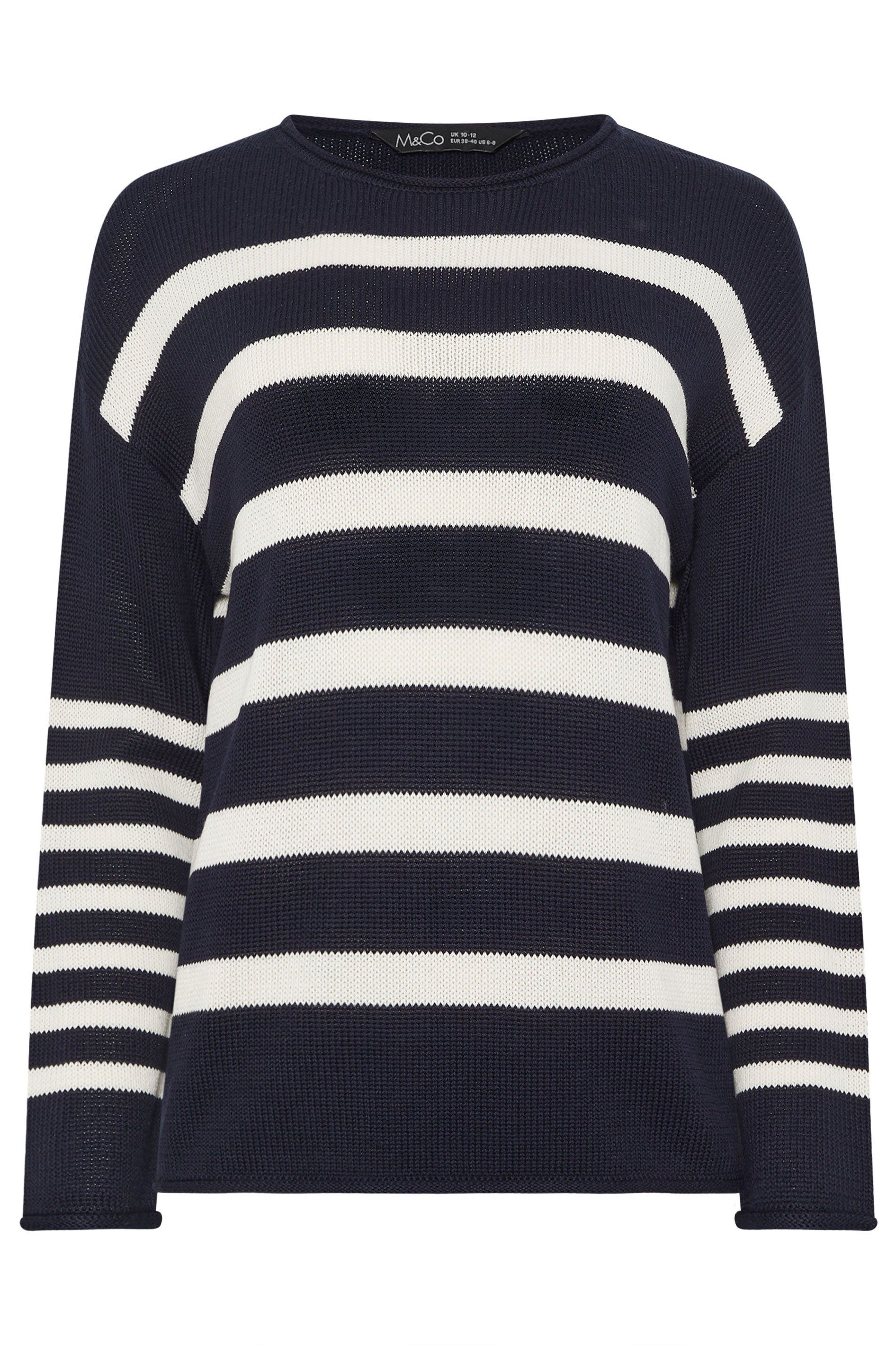 M&Co Stripe Relaxed Jumper