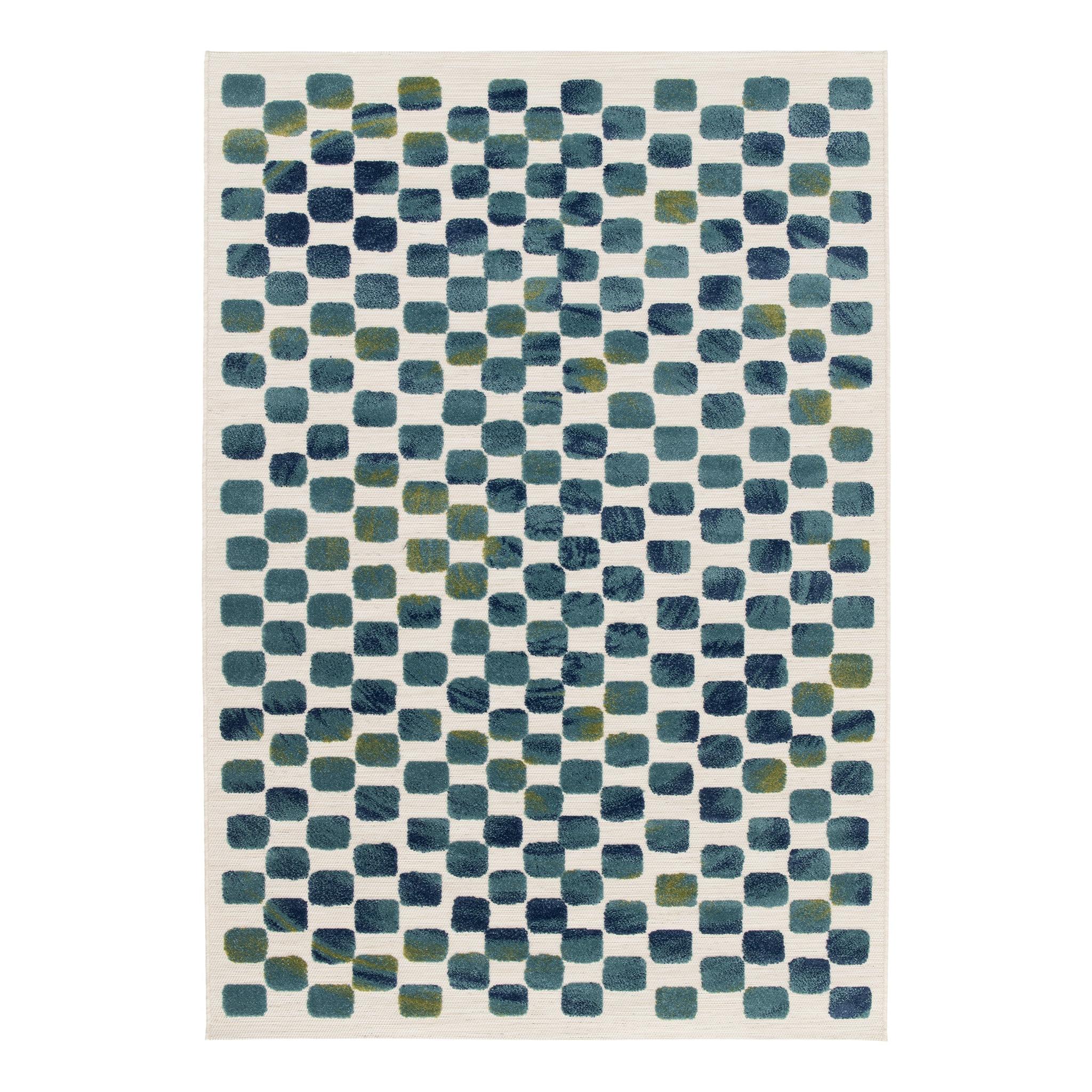 AFK Living vloerkleed Opal - voor binnen en buiten - blauw - 120 x 170 cm