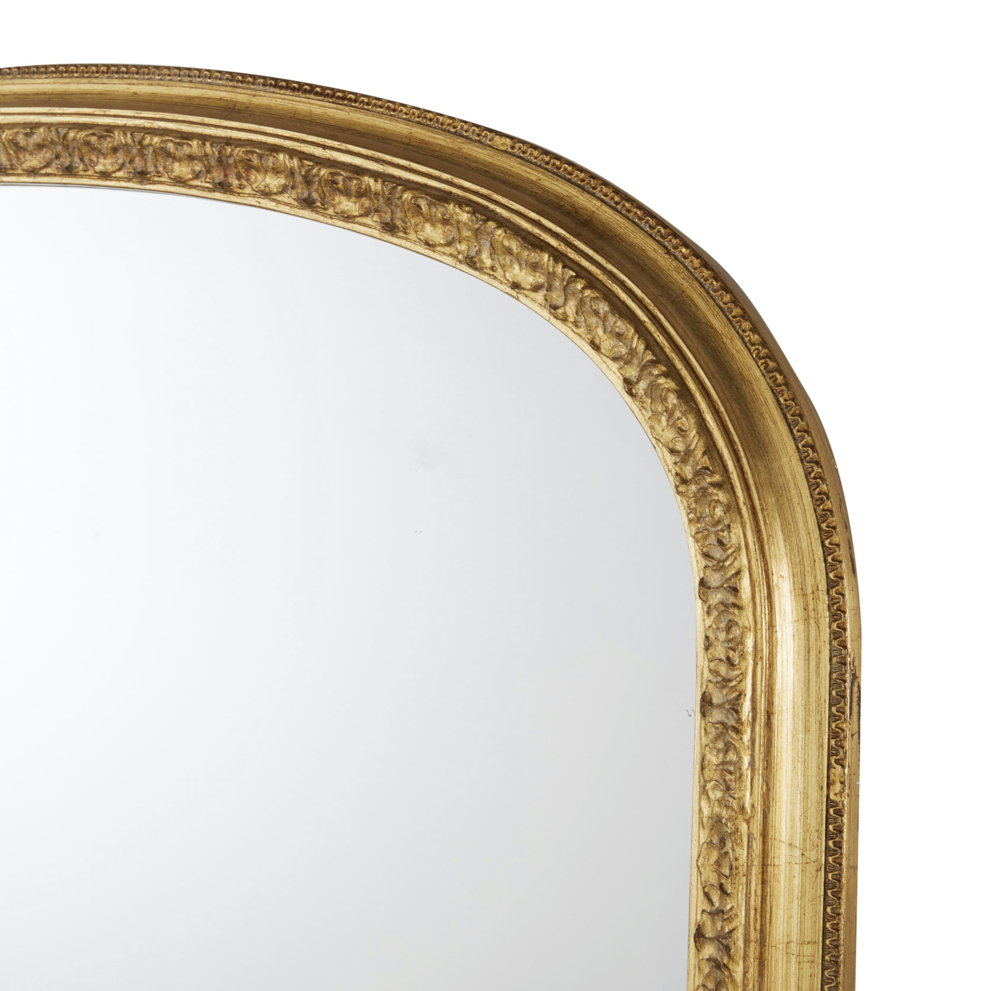 DEMYR - Grand miroir rectangulaire à moulures dorées 120x170