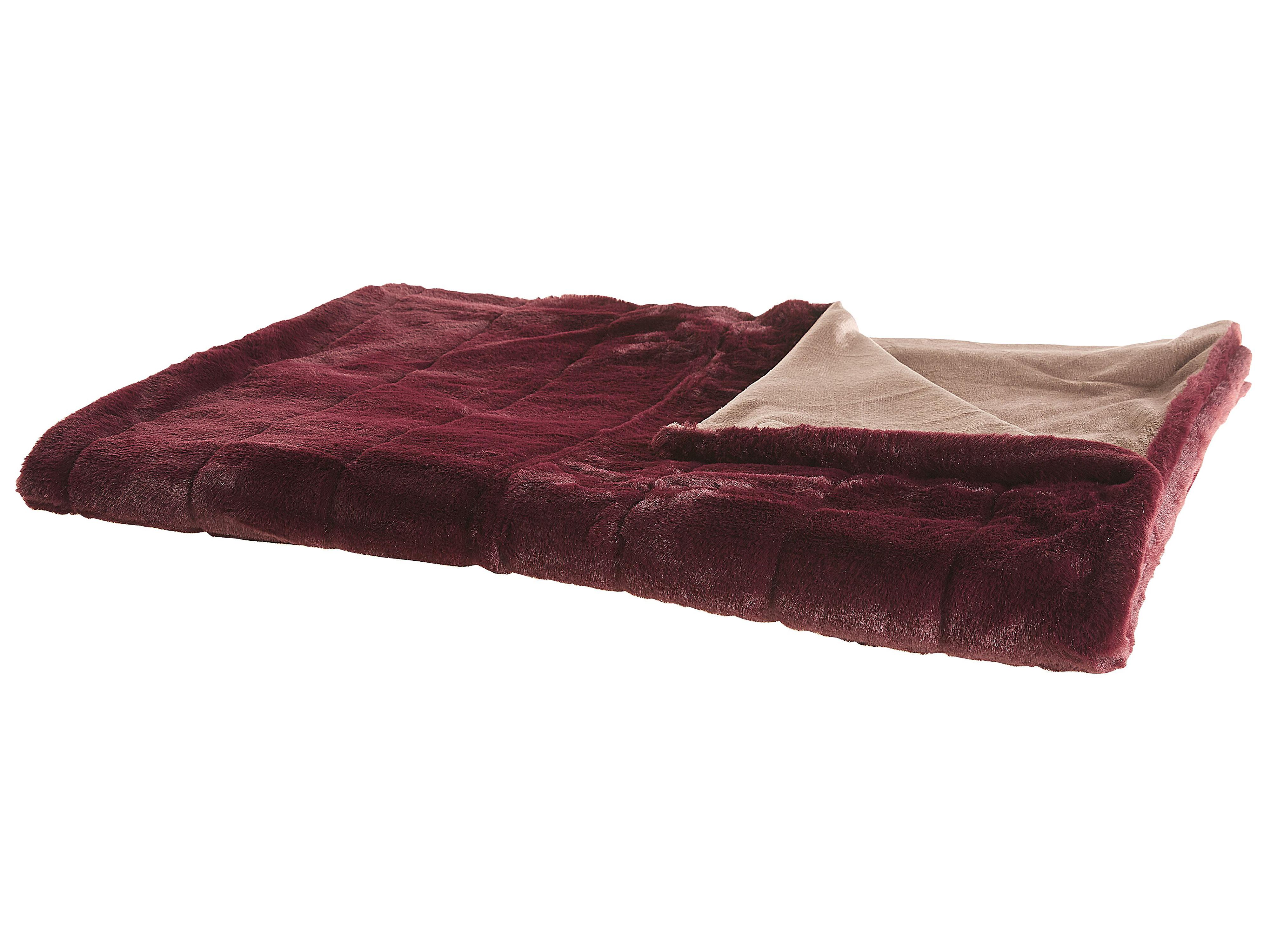 Blanket TANTAN 150 x 200 cm Burgundy
