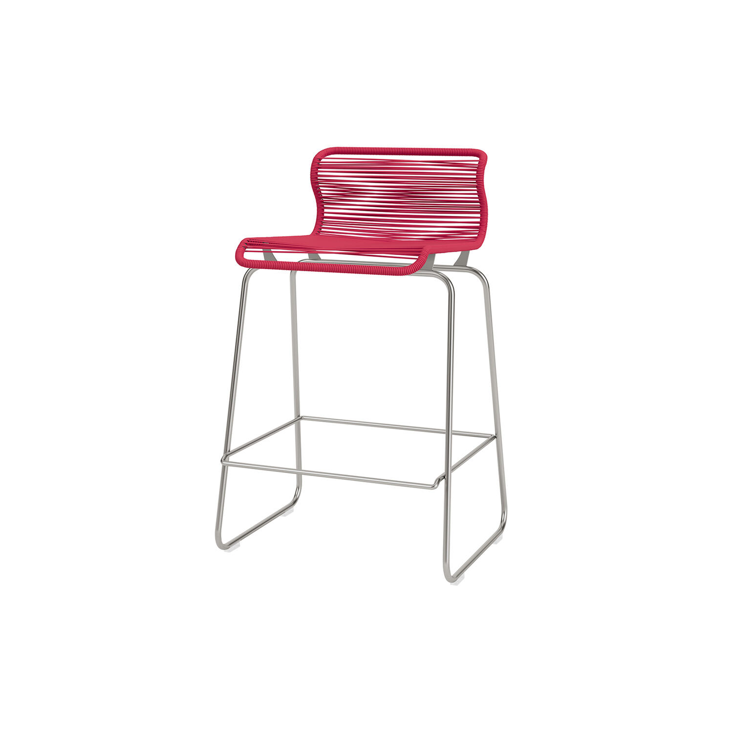 Panton One Kitchen barstol, scarlett/steel