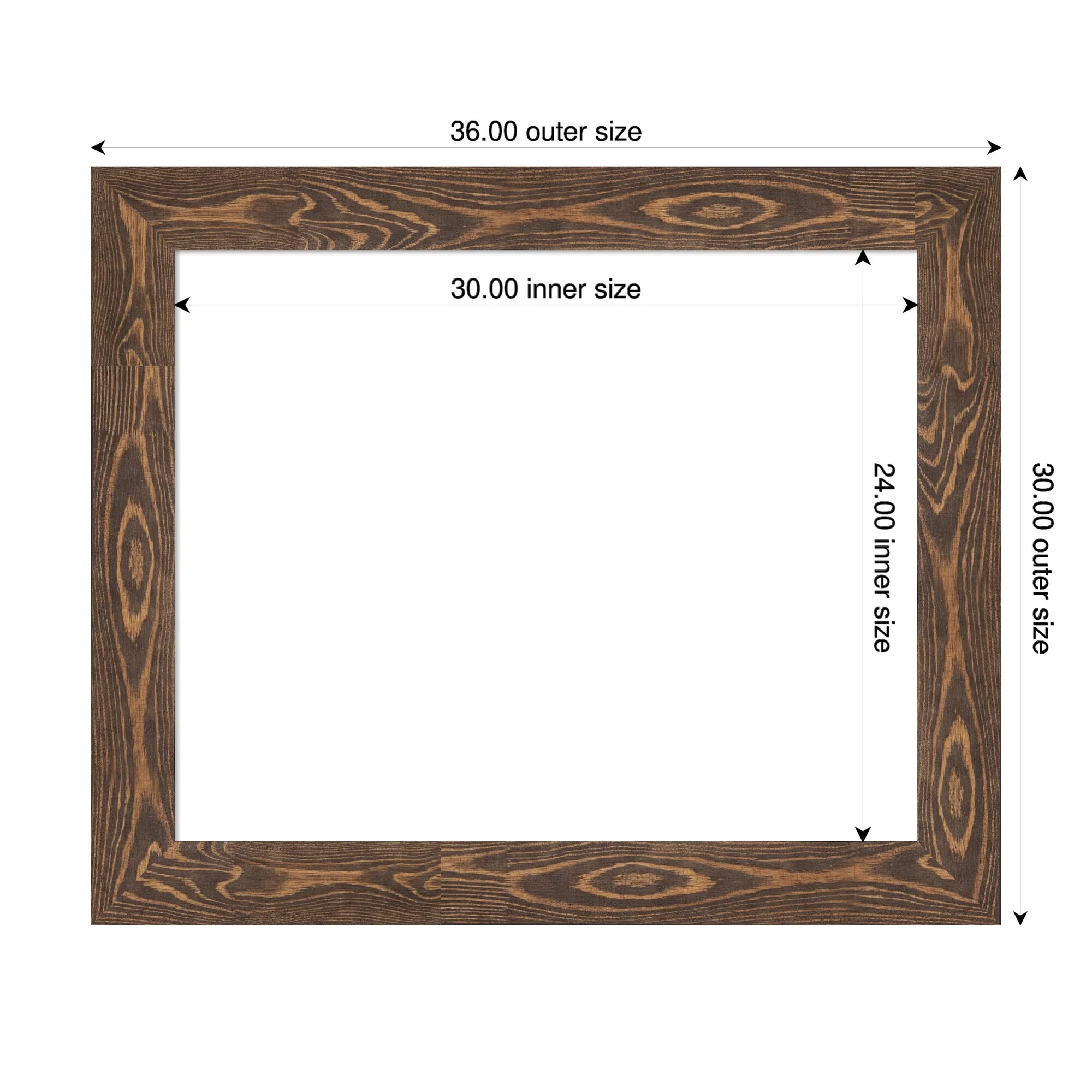 Amanti Art Bridge Black Framed Dry Erase Magnetic Board