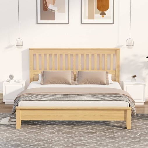 NNEVL Bedside Cabinets 2 pcs White 44x35x45 cm Engineered Wood