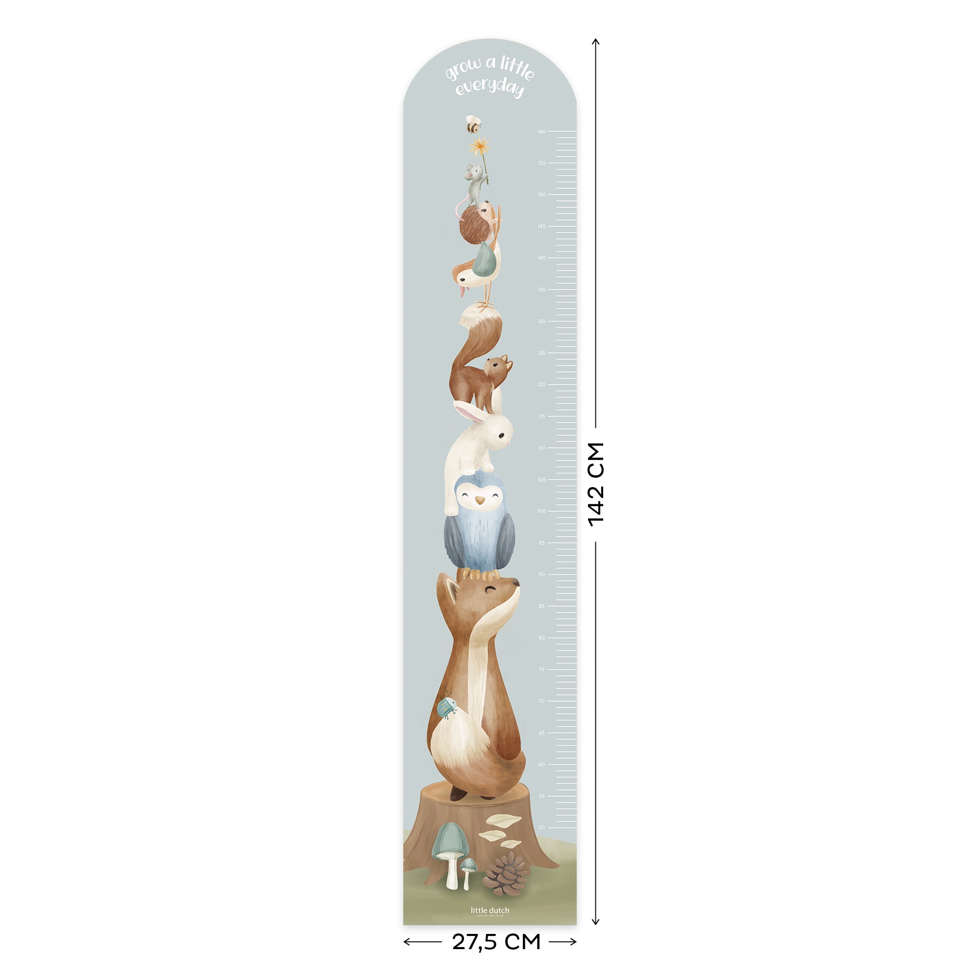 Little Dutch Groeimeter Muursticker Kinderkamer Forest Friends
