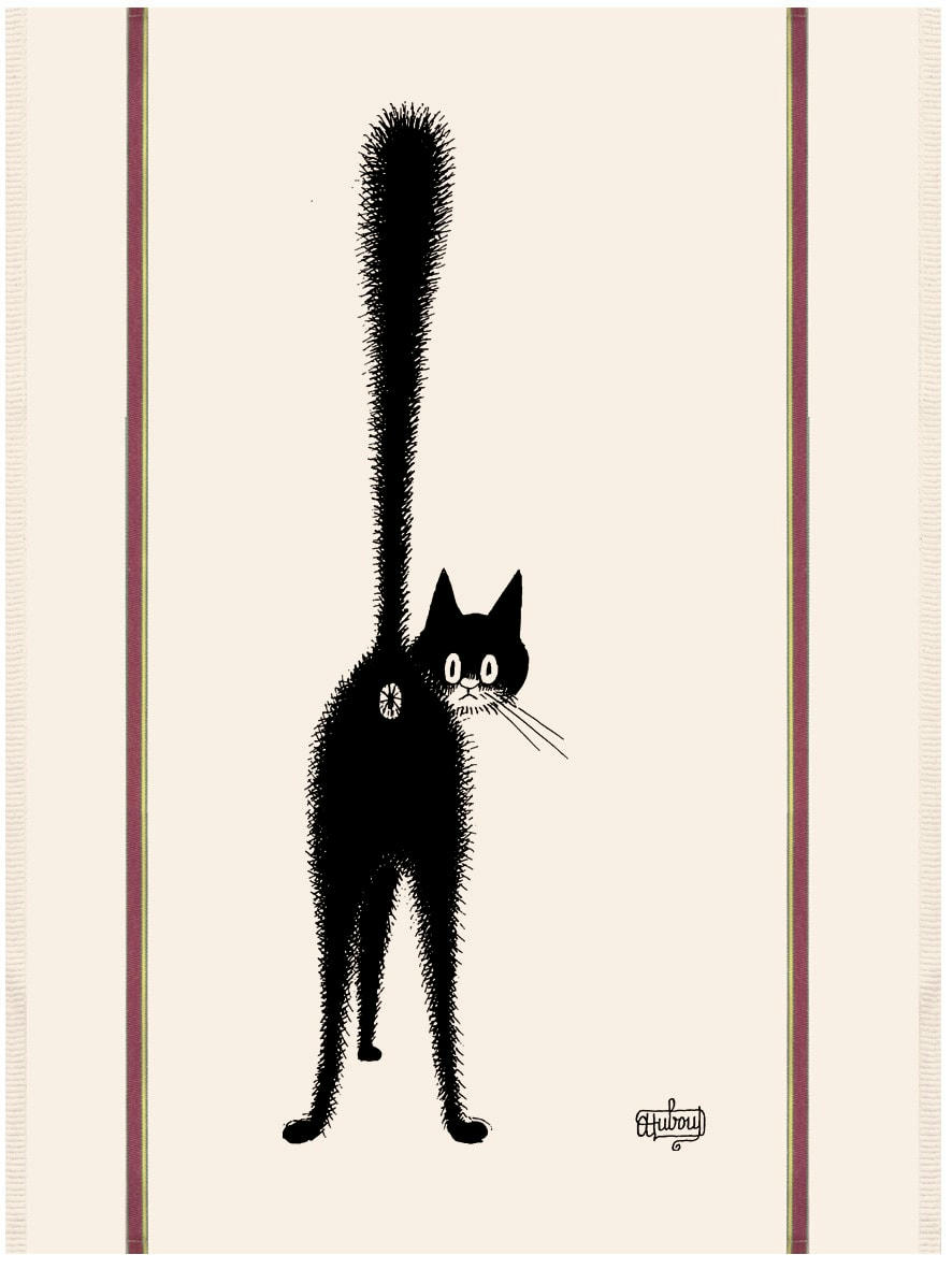 DUBOUT - Grand torchon  3eme oeil en coton ecru 60 x 80