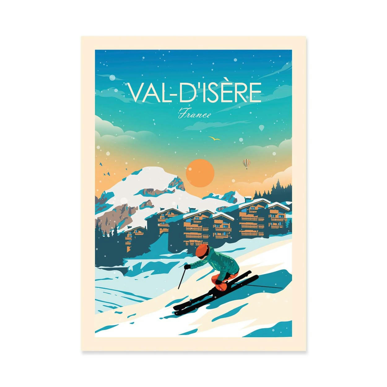 STUDIO INCEPTION - VAL-D'ISERE - STUDIO INCEPTION - Affiche d'art 30 x 40 cm