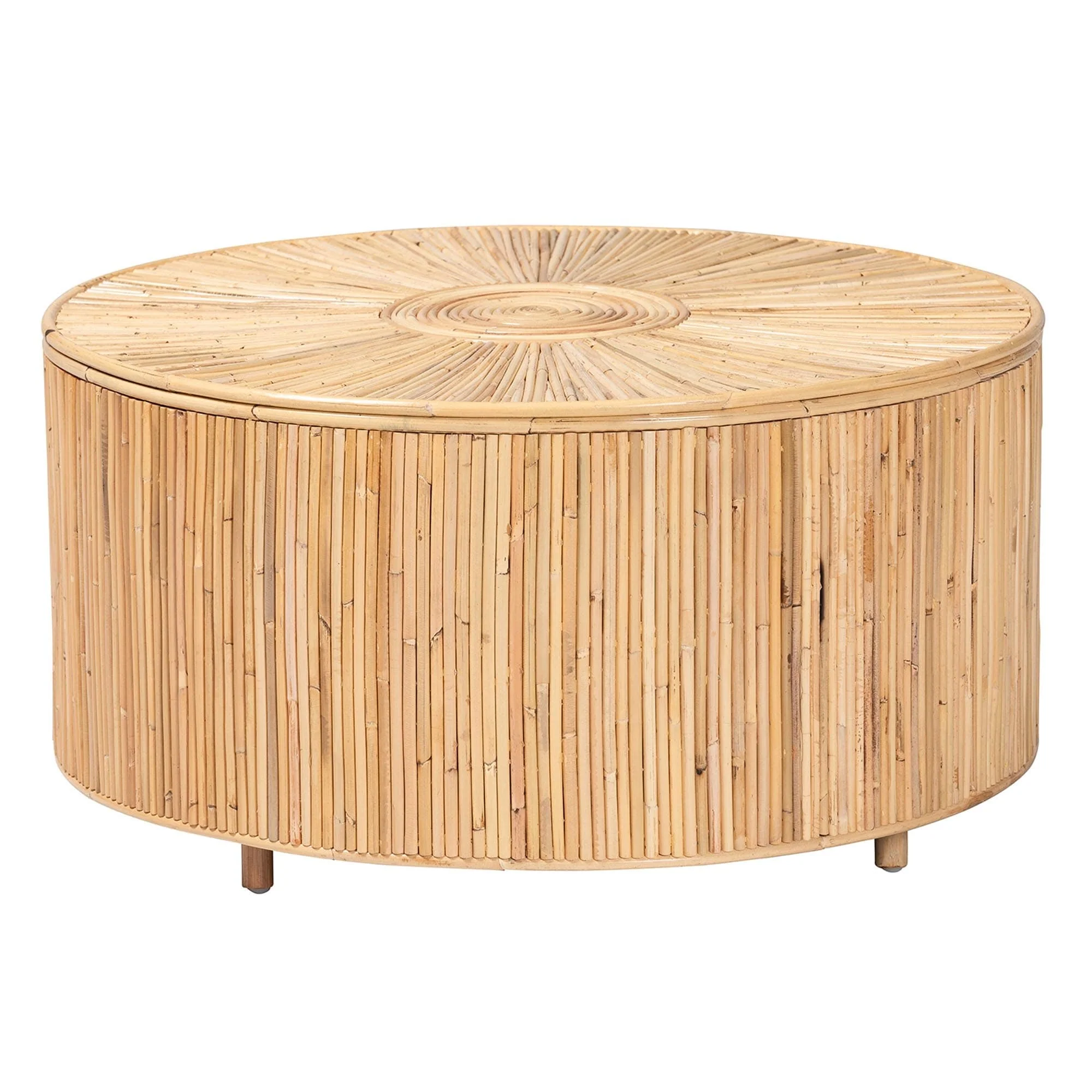 Miami Bohemian Light Honey Rattan Coffee Table