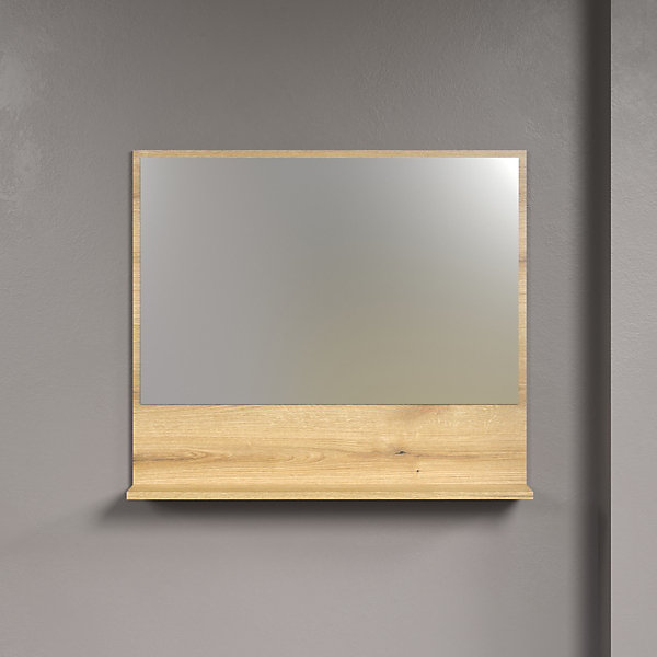 Miroir mural avec 1 tablette L80 cm - PUREBLISS