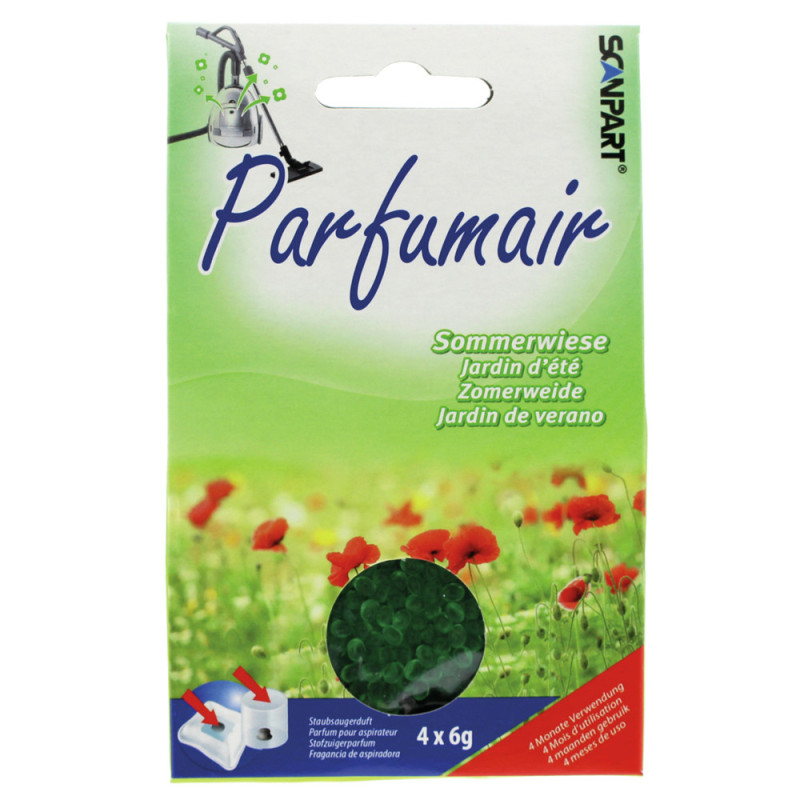 Perles parfumées pour sac d'aspirateur prairie d'été 4 x 6 g