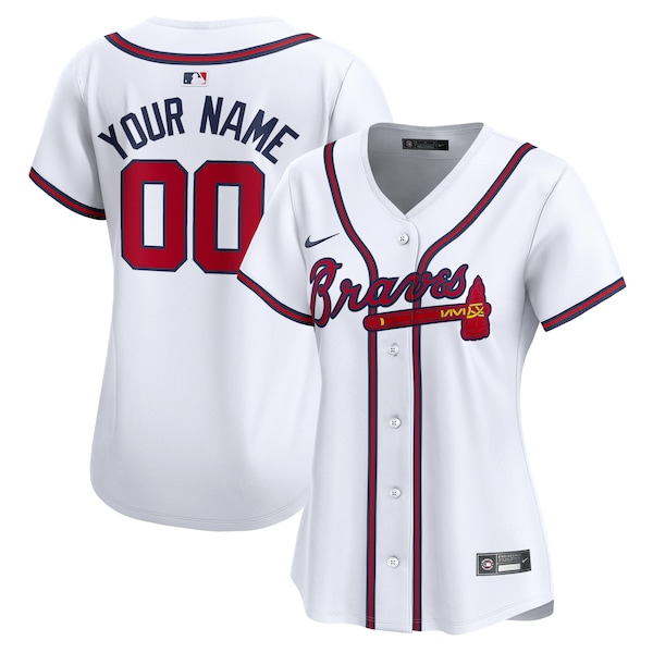 Atlanta Braves Nike Women's Home Limited Custom Jersey - White