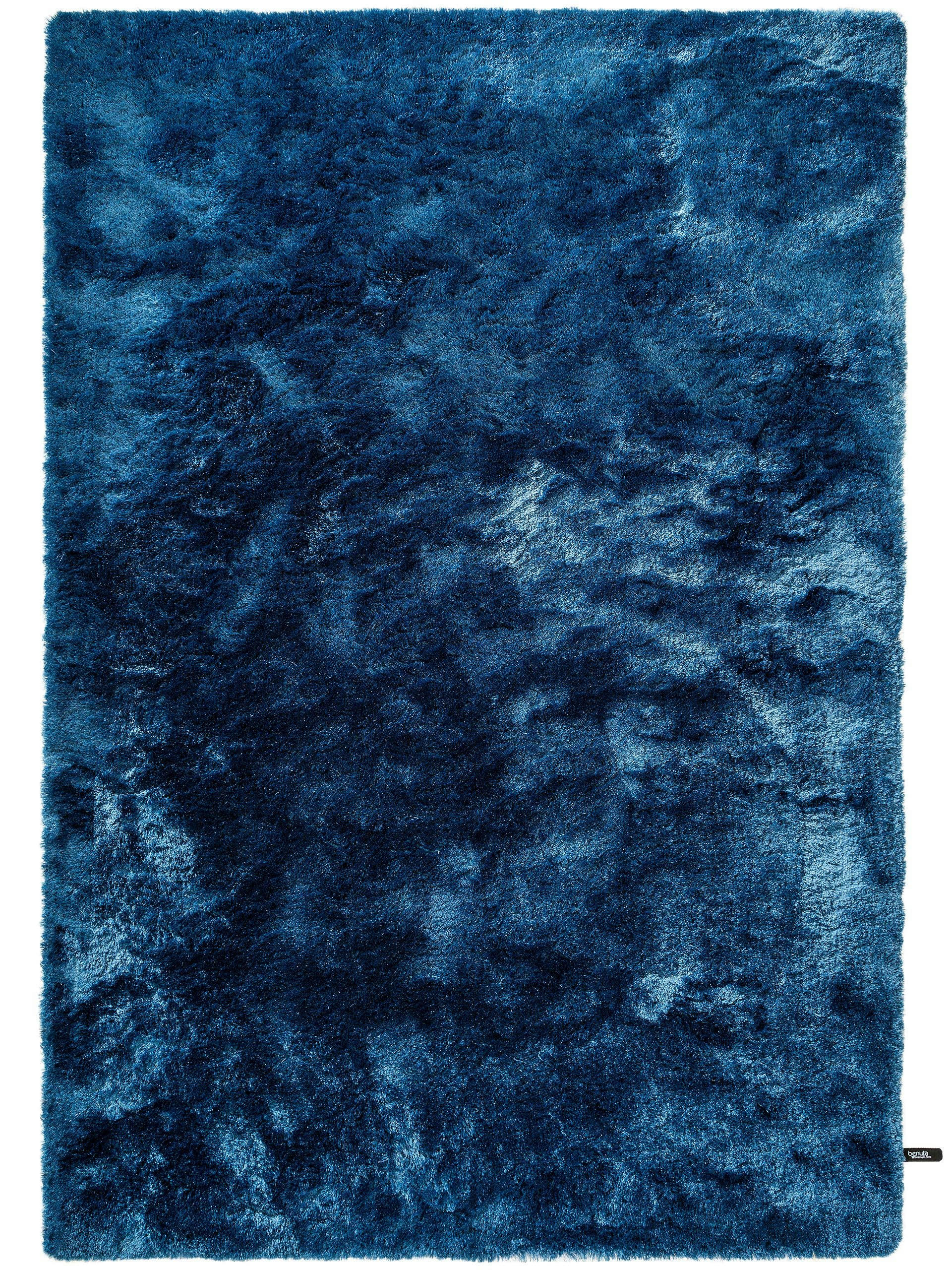 WHISPER - Tapis à poils longs bleu 240x340