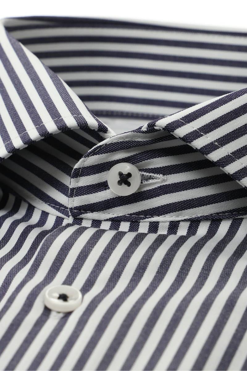 ETERNA Performance Modern Fit Hemd marine, Gestreift