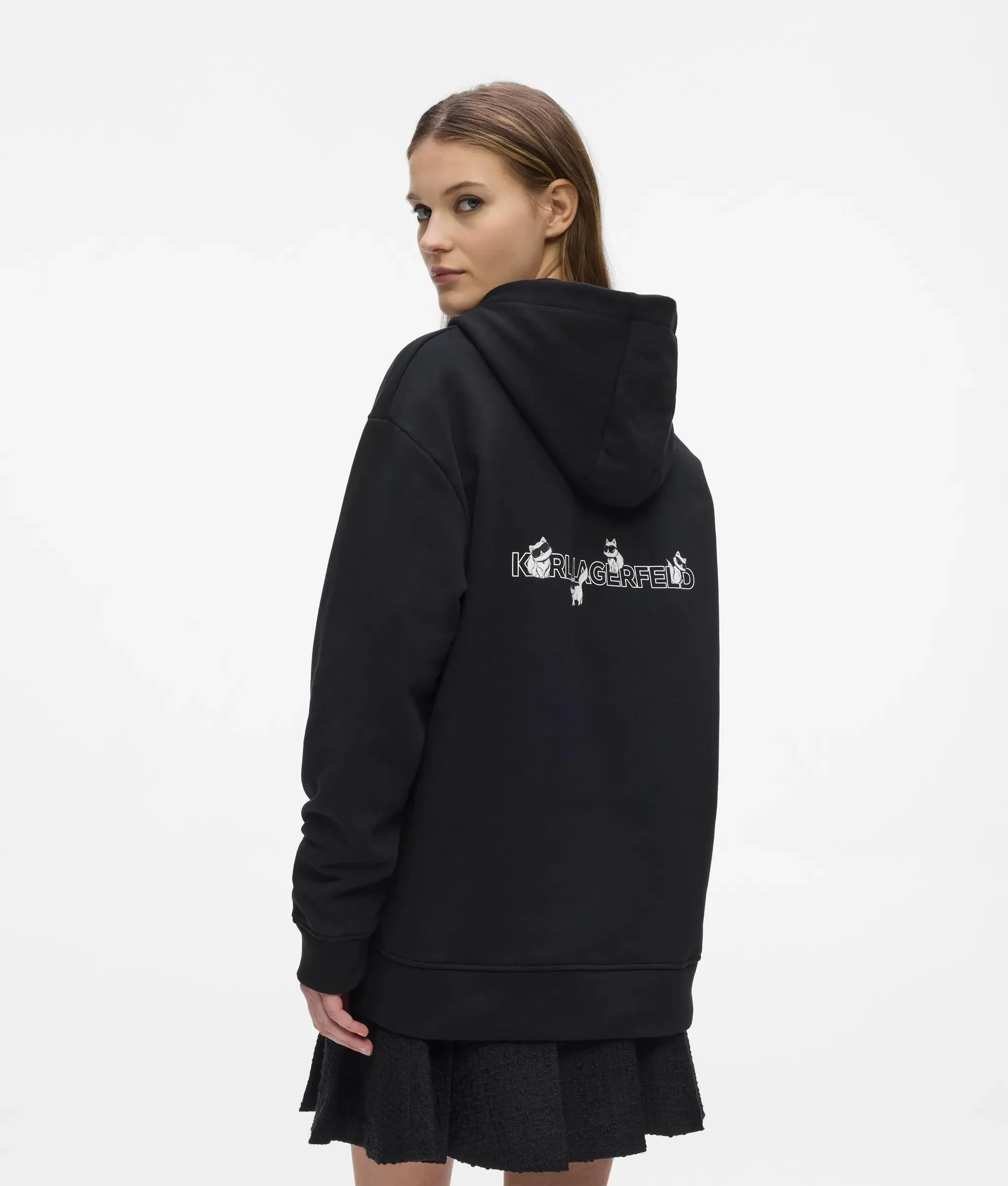 Sweat à capuche oversize Ikon Choupette