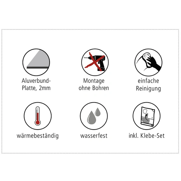 Badrückwand »Zen«, BxH:140 cm x 45 cm, weiß