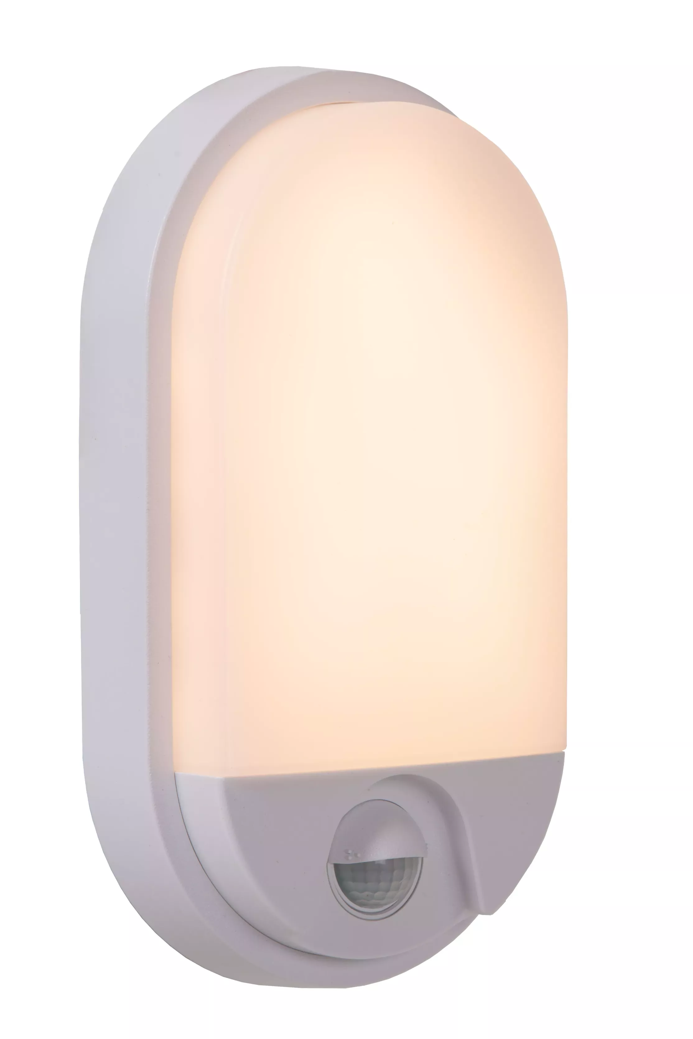 Kinkiet zewnętrzny HUPS z czujnikiem biały LED 1x10W 950lm IP54 Lucide
