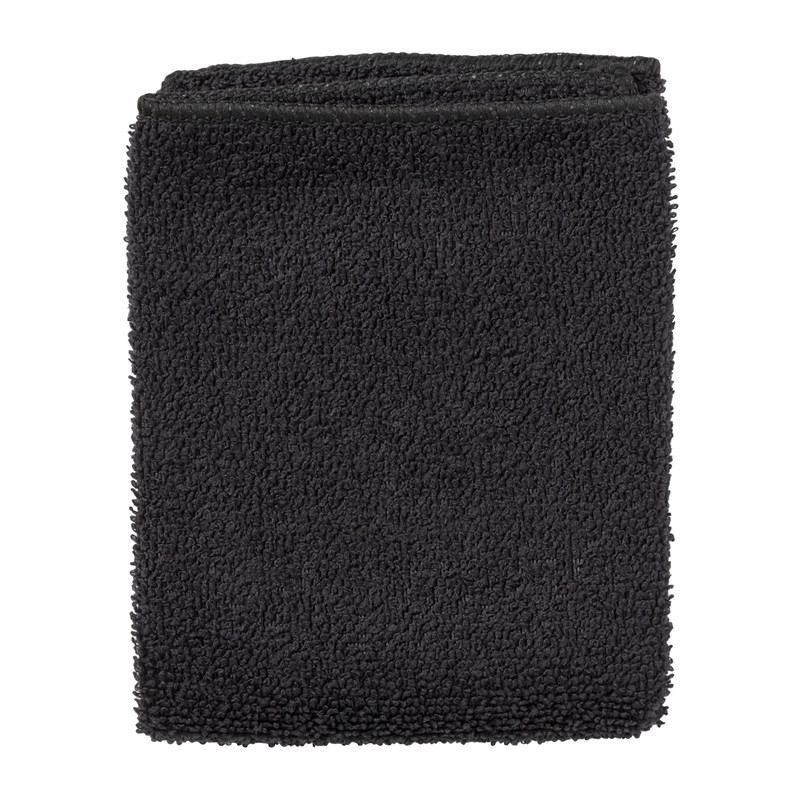 Microvezeldoekjes zwart - set van 3 - 32x36 cm