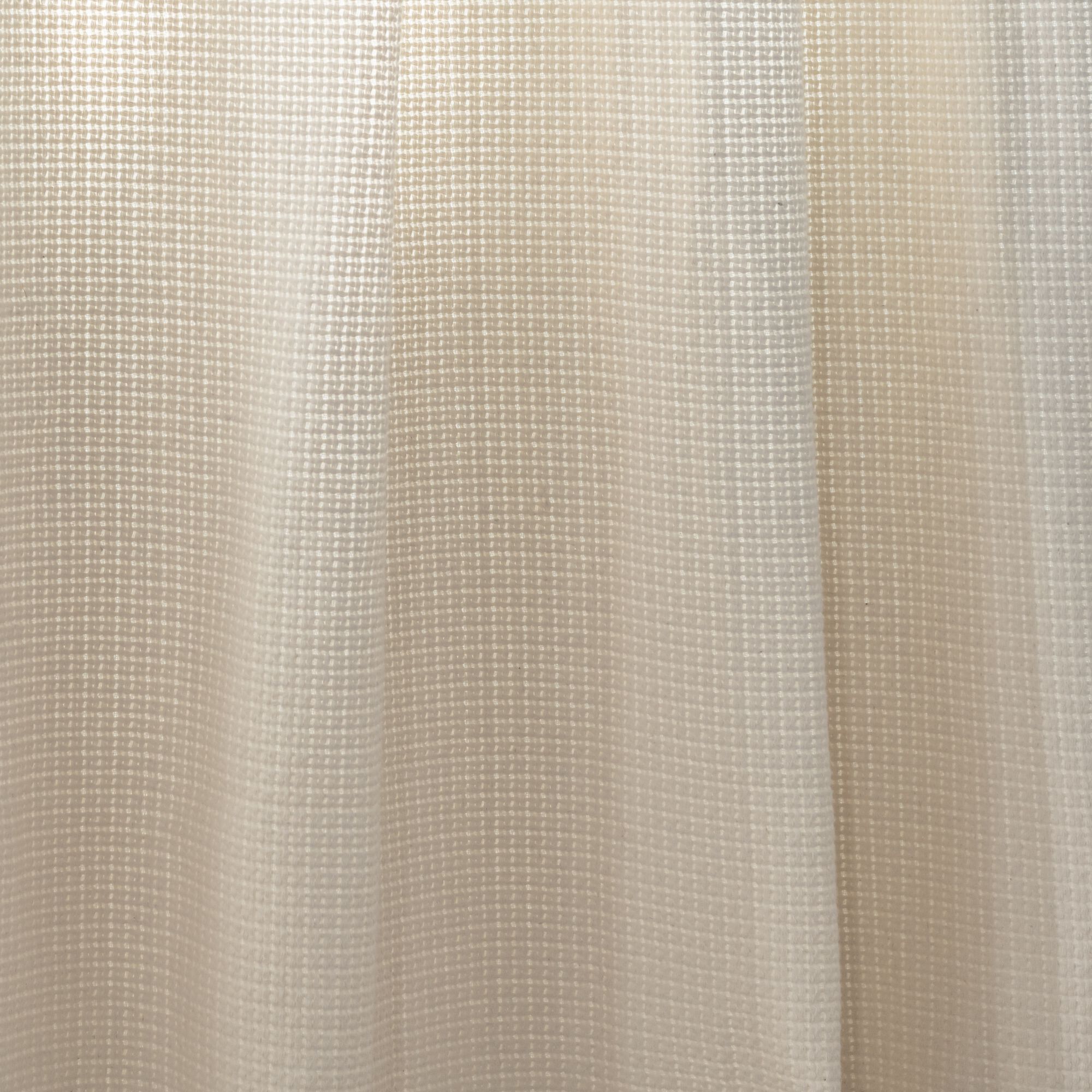 TRAMONTI - Rideau à passants en polyester texturé 140x250cm - blanc écru