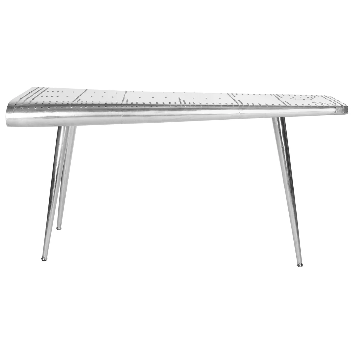 SAFAVIEH Janeen Silver Industrial Console Table - 55 x 23 x 29 - 55Wx23Dx29H