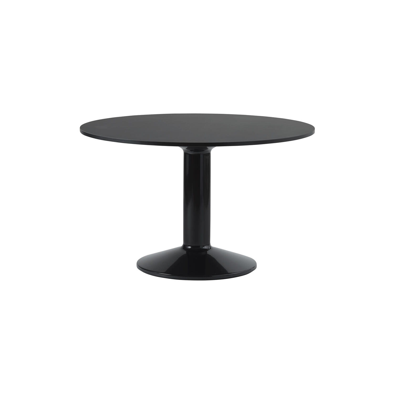 Midst Table, black linoleum/black