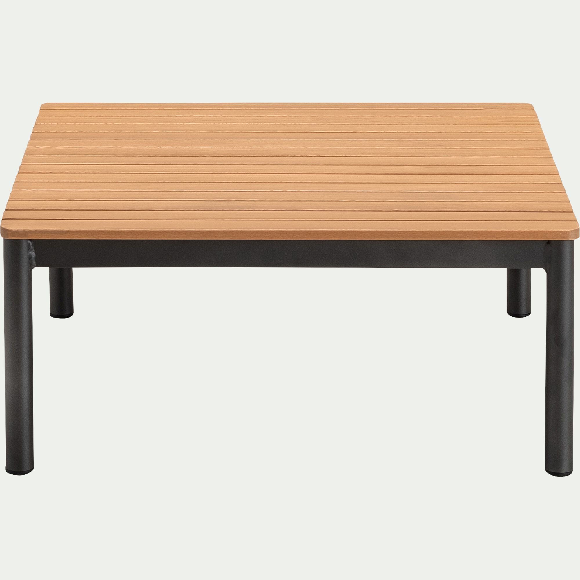 ZEFYR - Table basse de jardin carrée en eucalyptus - bois clair