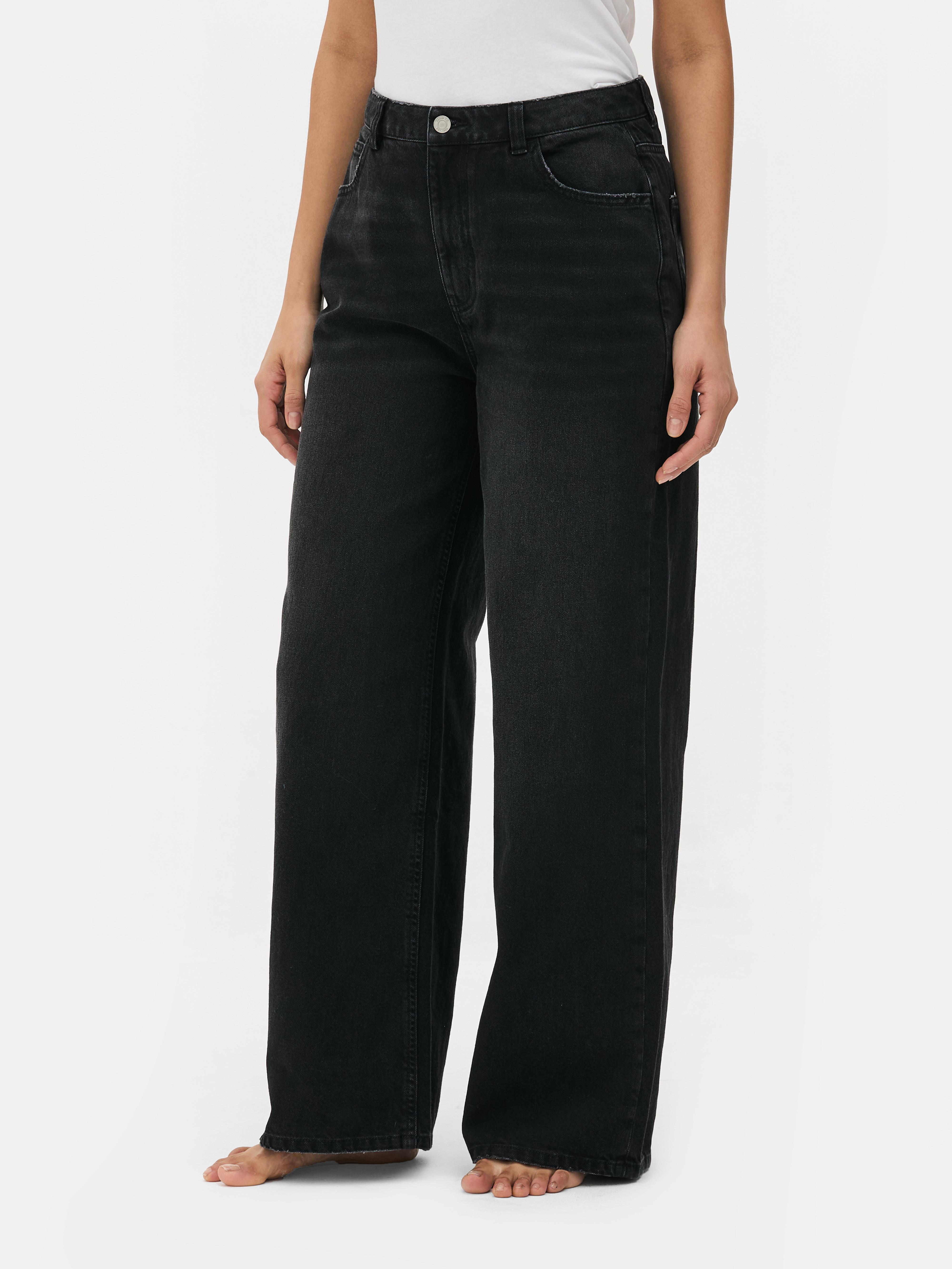 Mid-Rise Wide-Leg Jeans