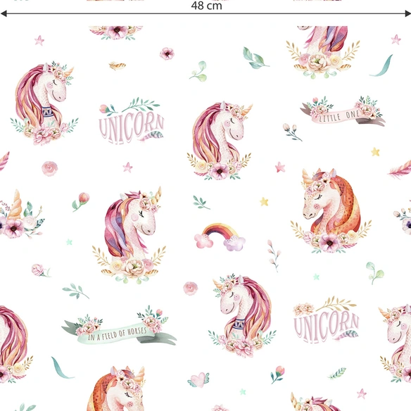Vliestapete »Kinder Vliestapete«, Einhorn Prinzessin Rosa, mehrfarbig, matt