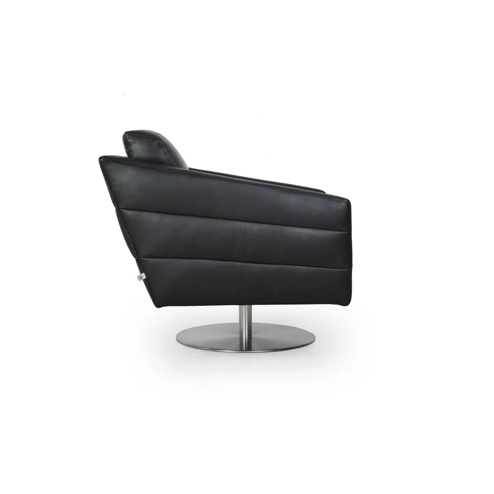Eagle Full Top Grain Contemporary Swivel Black