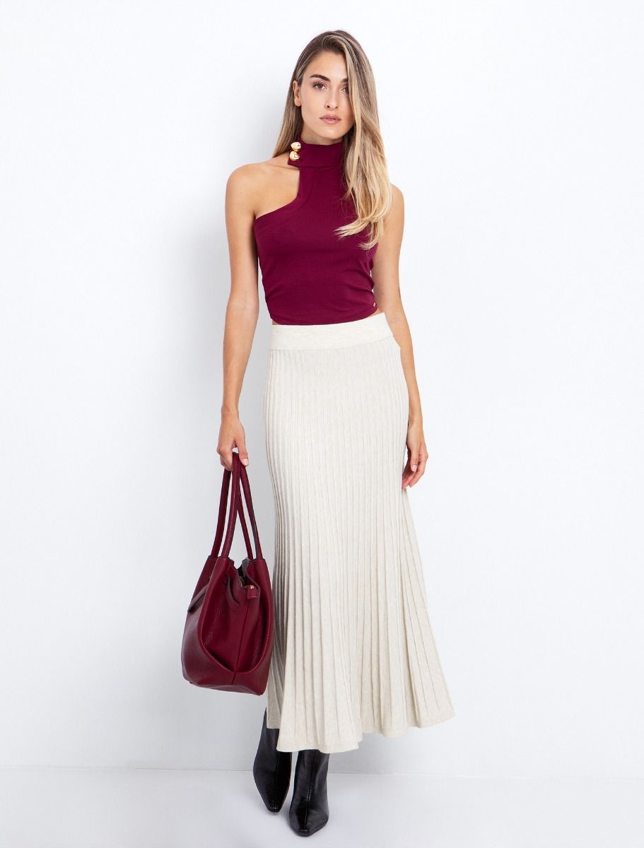 Ασύμμετρο τοπ με κουμπιά