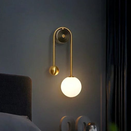 NNEOBA Modern Gold LED Wall Lamp: Illuminate Your Bedroom and Living Spaces with Style