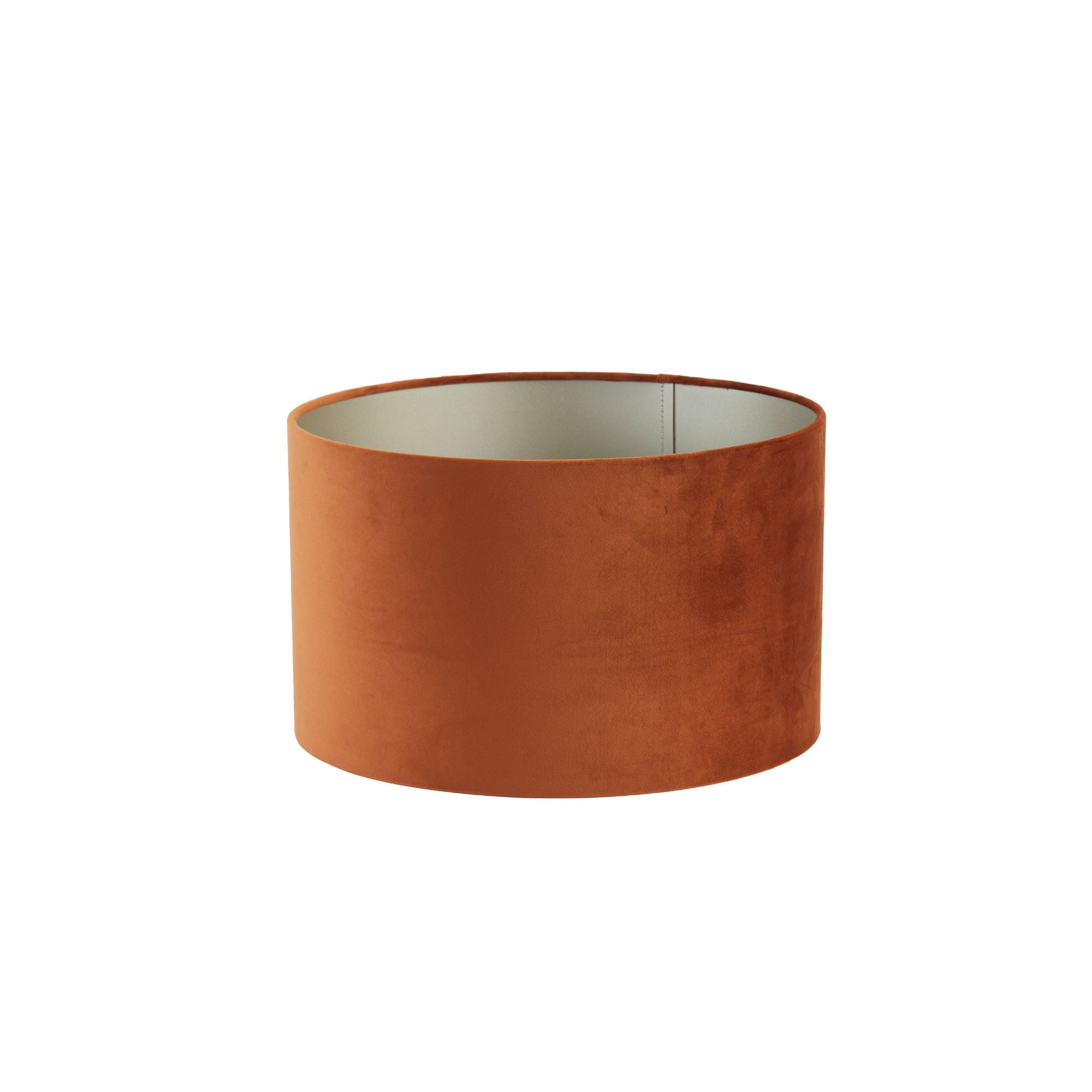 Light & Living lampenkap Velours - oranje - Ø40cm