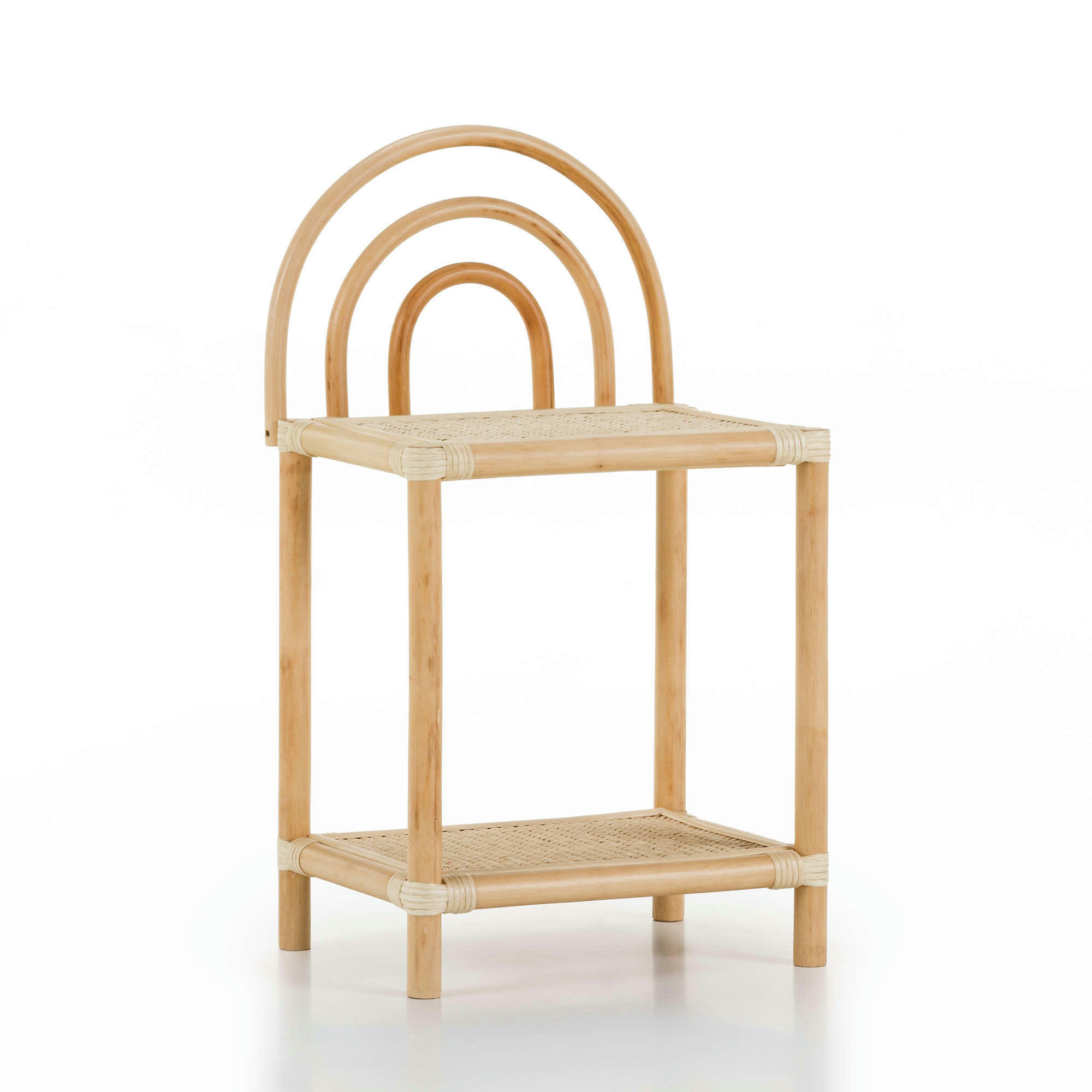 RATTAN - Table de chevet en rotin pour chambre d'enfant