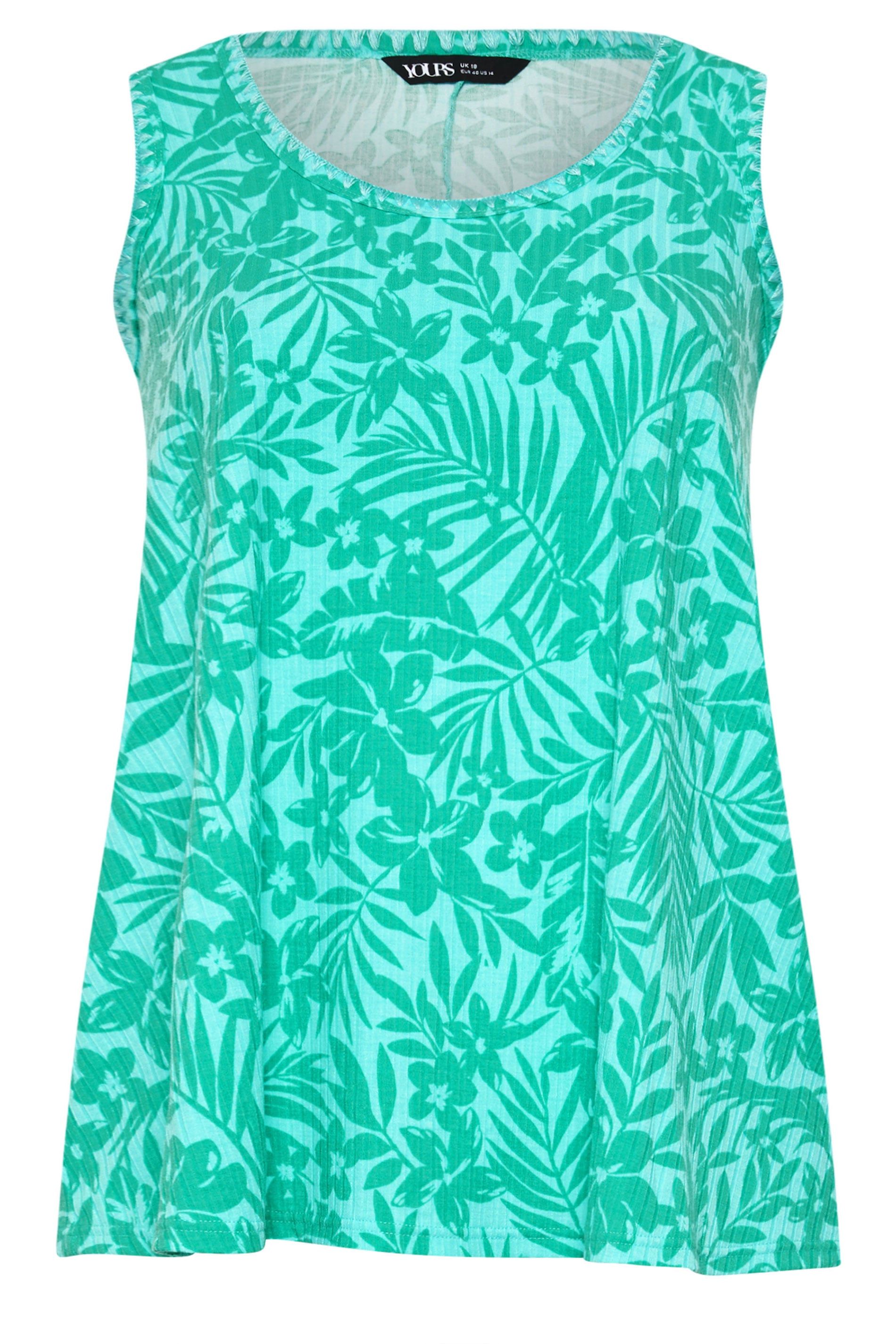 Yours Contrast Stitch Vest Top