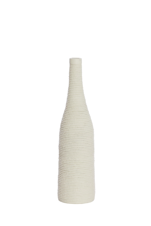Light & Living vaas YOUNA - Ø10x40cm - wit