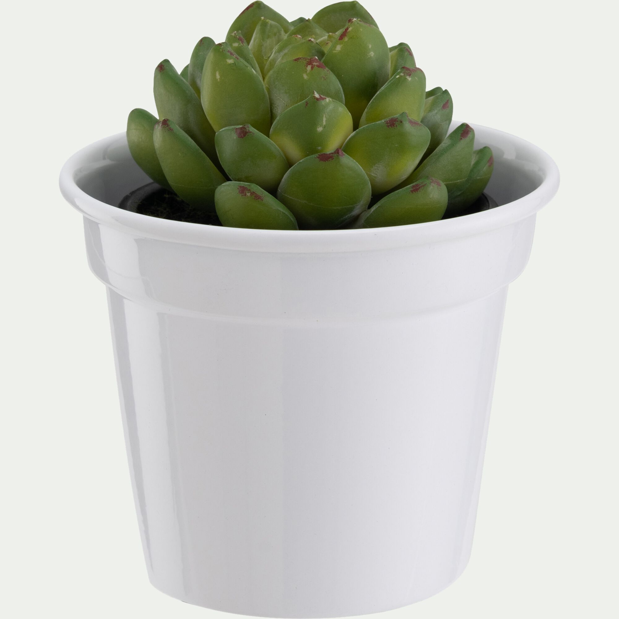 LORAF - Cache-pot en fer D10xH8,5cm - blanc ventoux