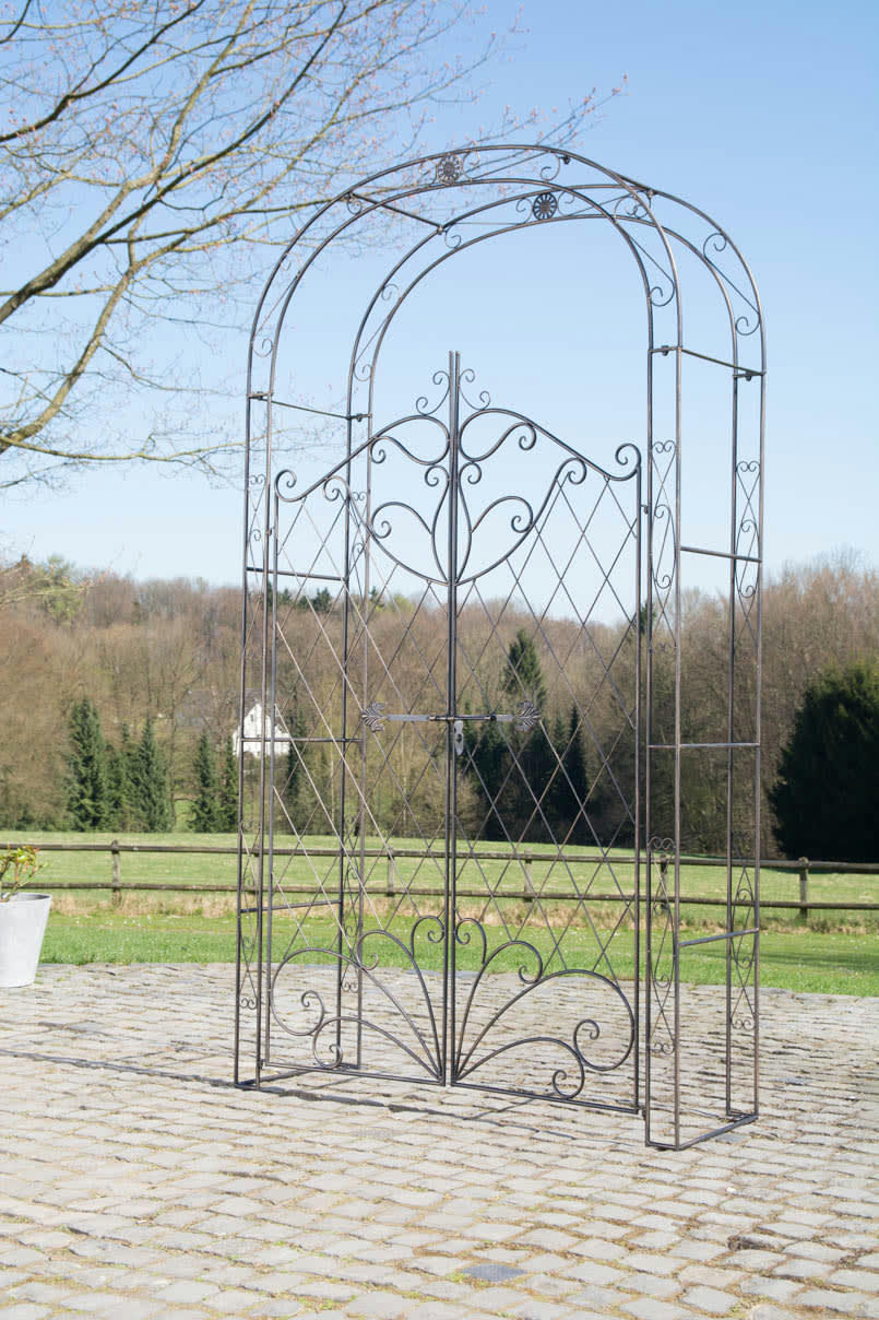 MELISSA - Arche pour plantes grimpantes en métal Bronze