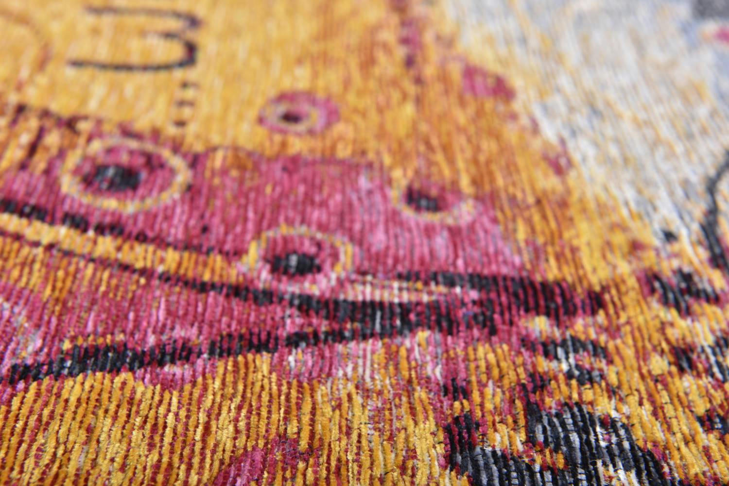 COSIMA - Tapis salon tissé plat - multicolore Diam 160 cm