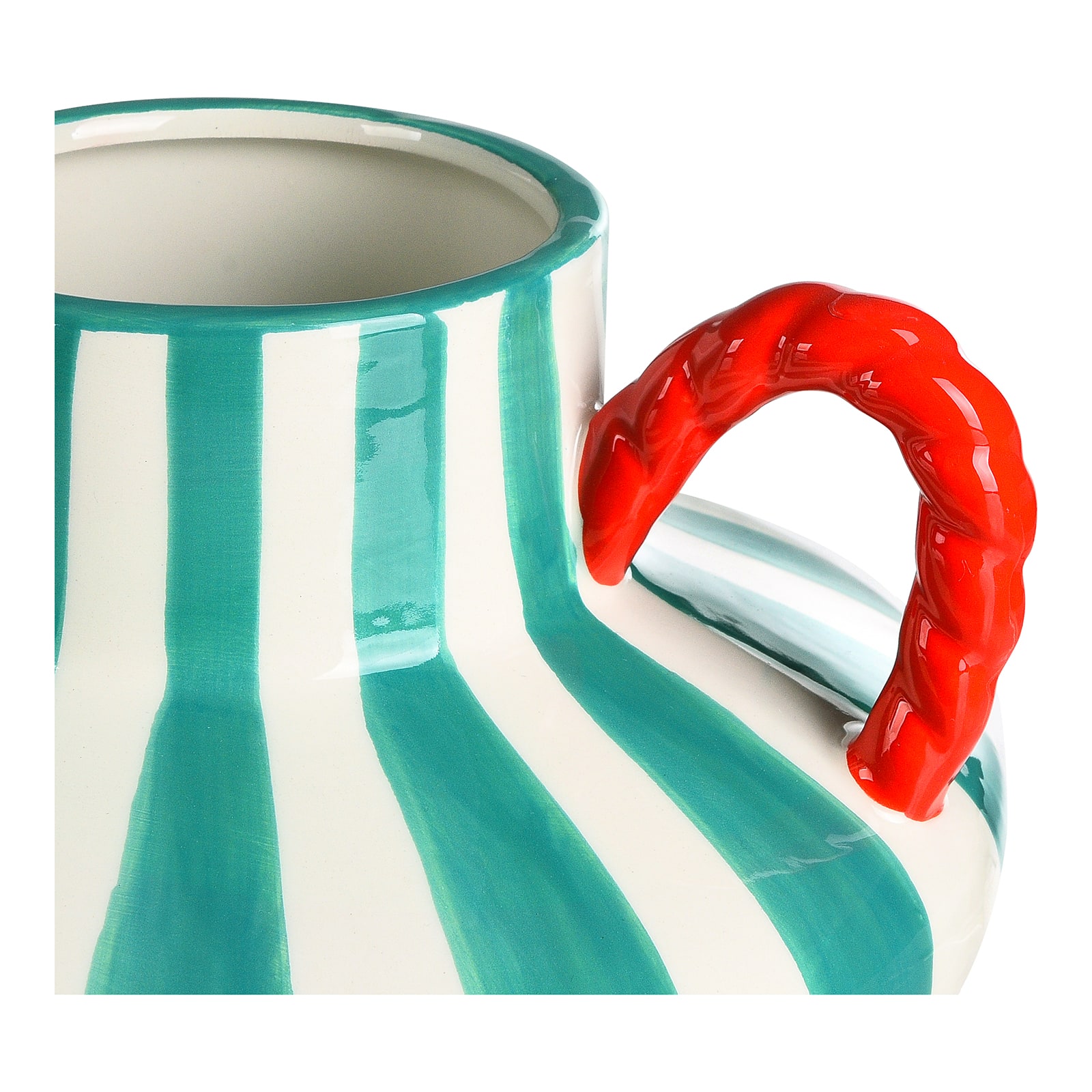 Vase Amphore Grün, ⌀ 21.5 cm, H 165 mm
