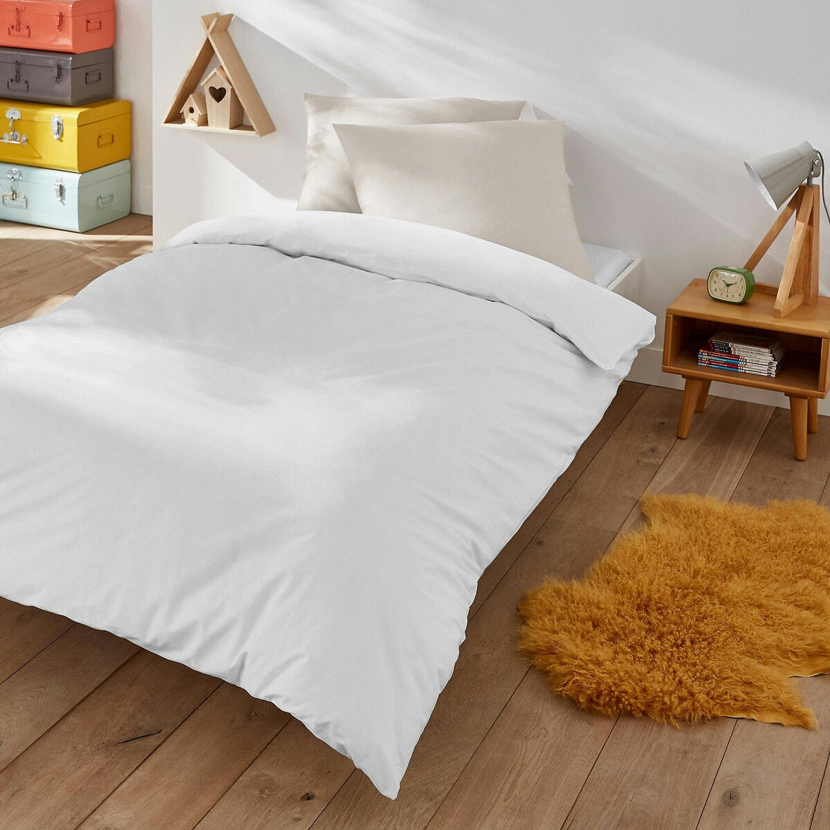 Taie d'oreiller enfant unie coton, Scenario
