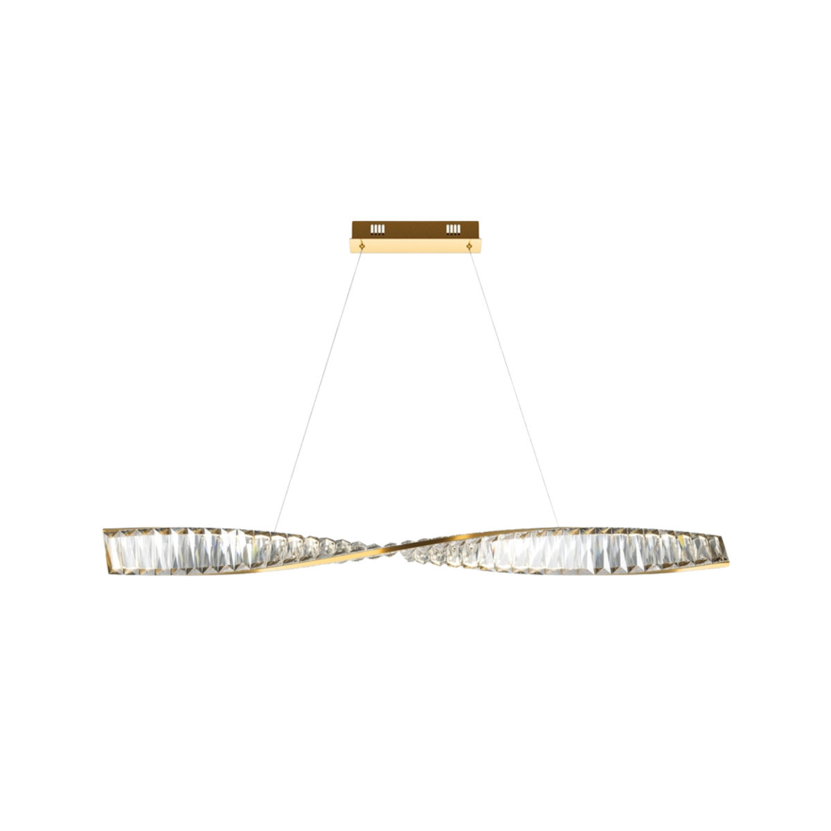 Lampa wisząca Krone mosiężna LED 1x27W Ciepła biel 1900lm Maytoni