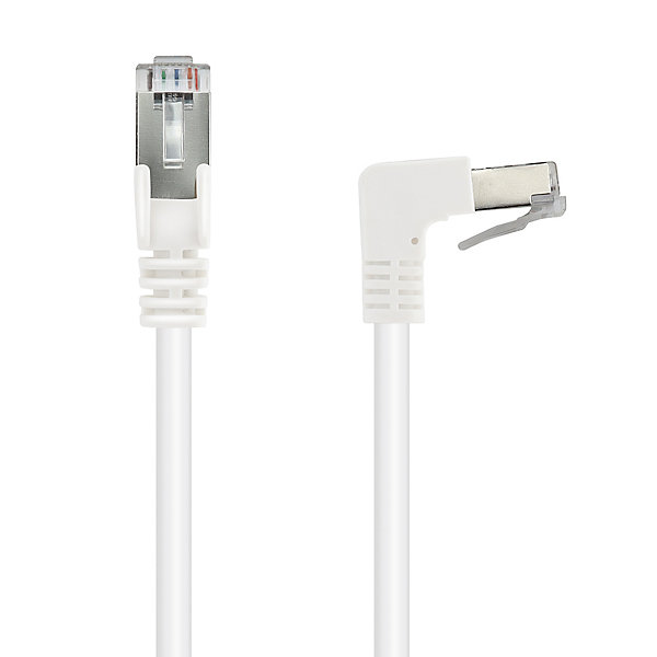 Câble Ethernet RJ45 CAT 6a mâle/mâle coudé - FTP 3 m - Metronic 395527