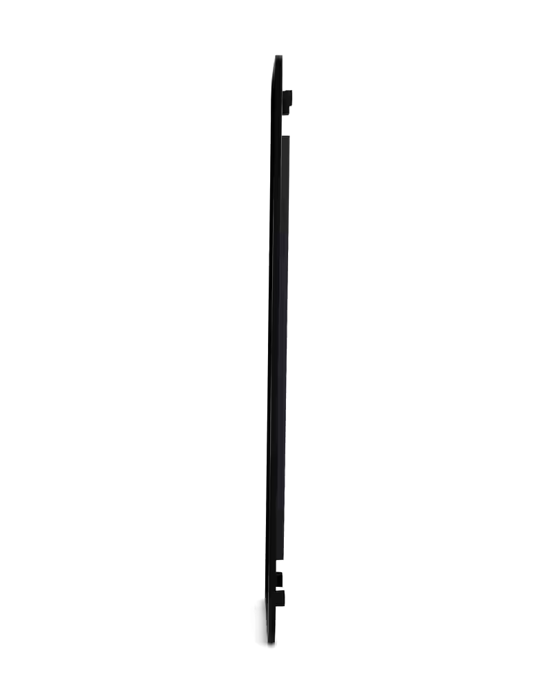 Umbra Hub Rectangular Leaning Mirror, Black, 62 x 14.5-in