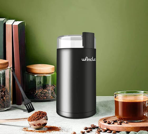 NNEOBA 200W High Power Electric Coffee Grinder One Touch Operation Black