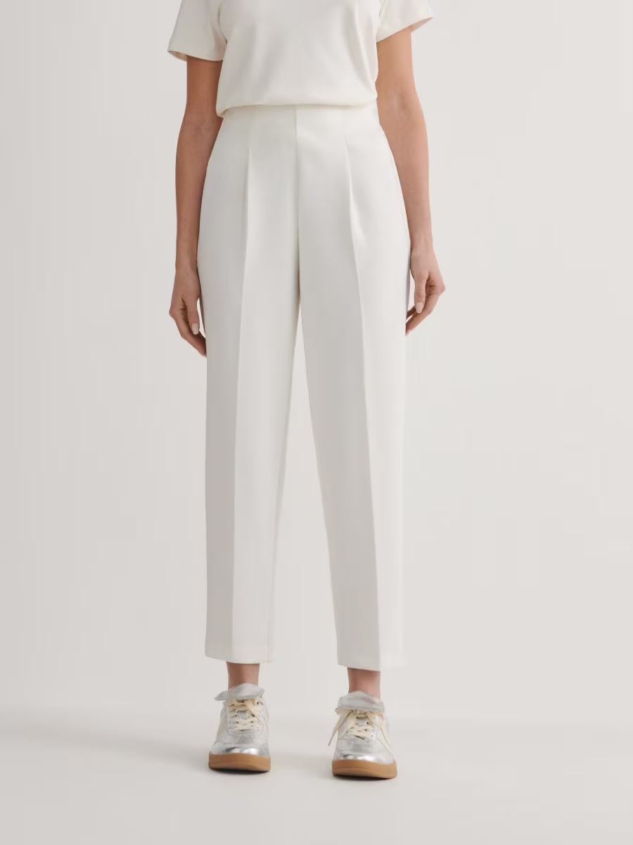 Trousers With Pressed Crease
