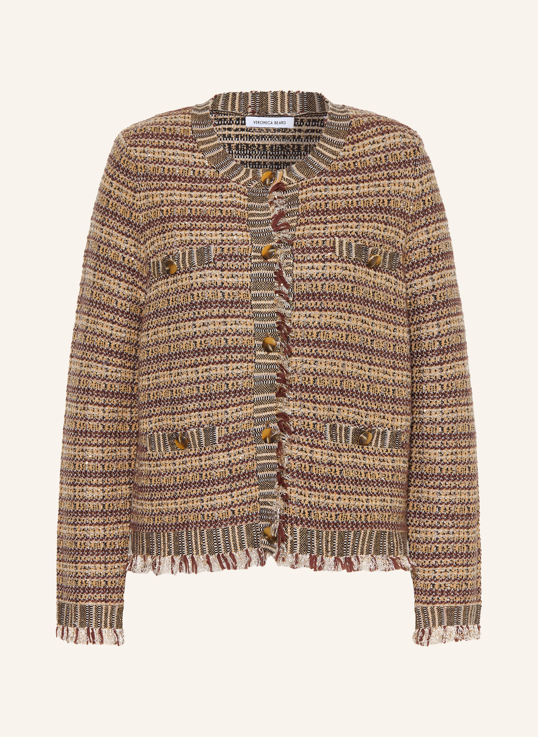 Veronica Beard Strick-Overjacket SARIYAH mit Pailletten