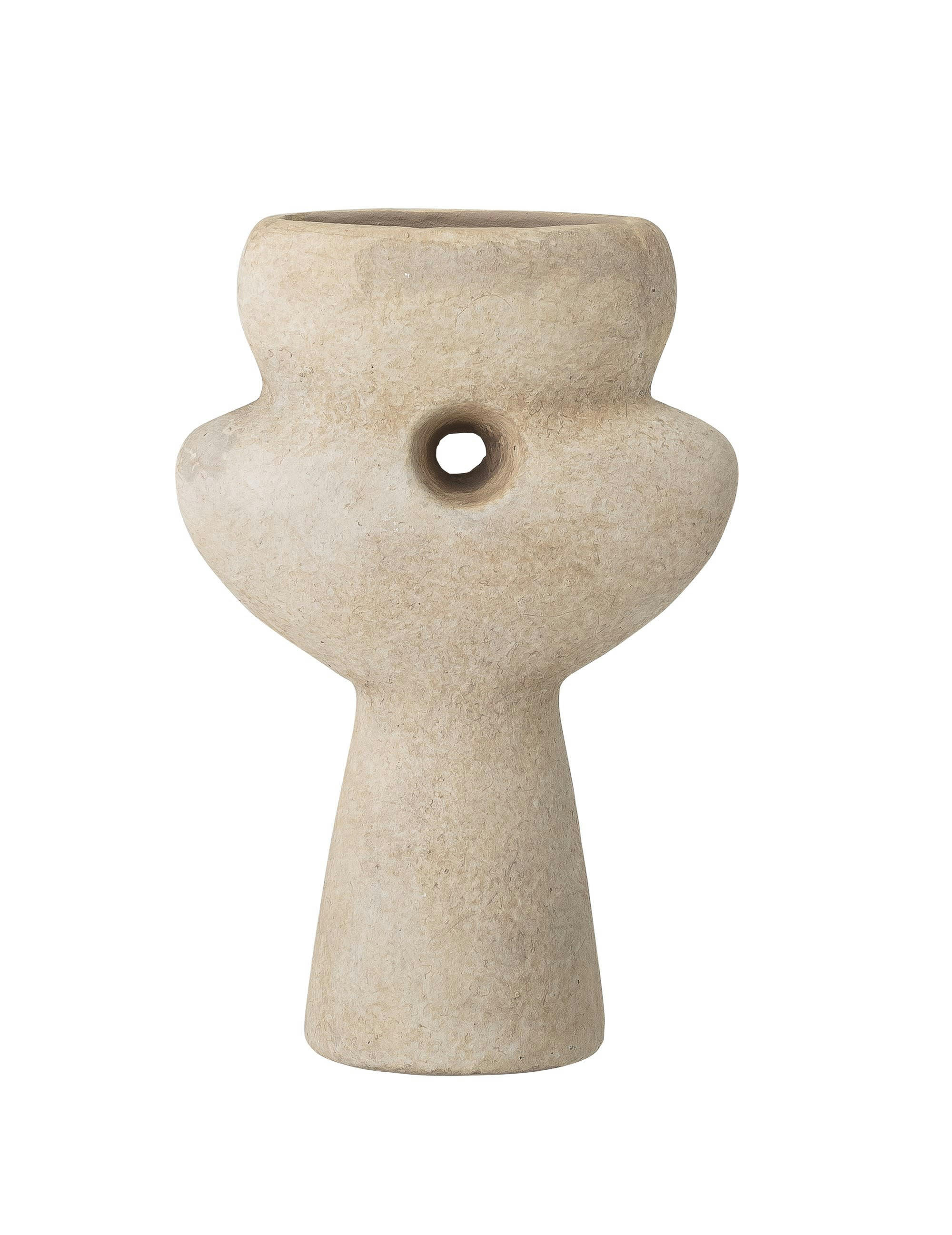 NGOIE - Vase en terre cuite beige